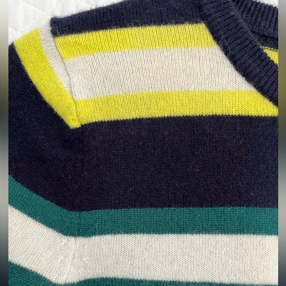 Banana Republic 100% Cashmere Stripe Crewneck Sweater - Picture 5 of 8
